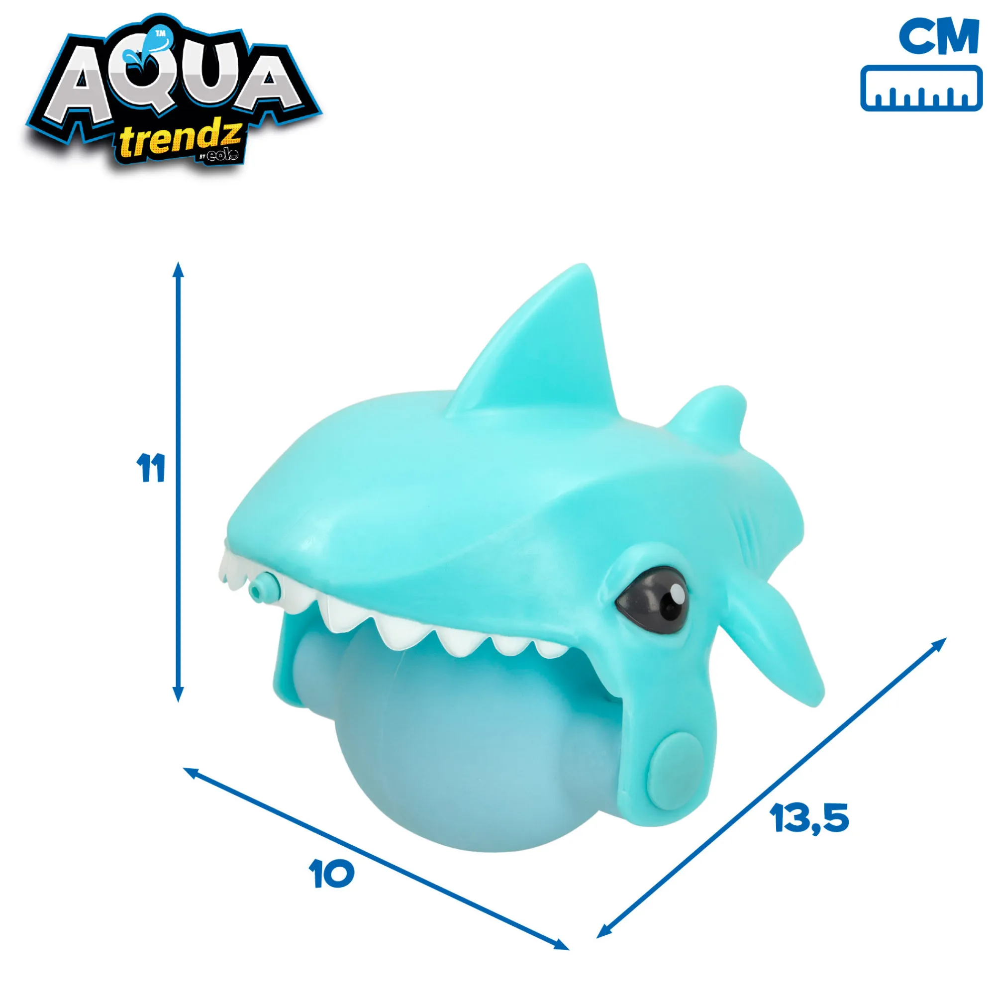 Aqua Trenz Máscara De Mergulho Shark E Lançador De Água