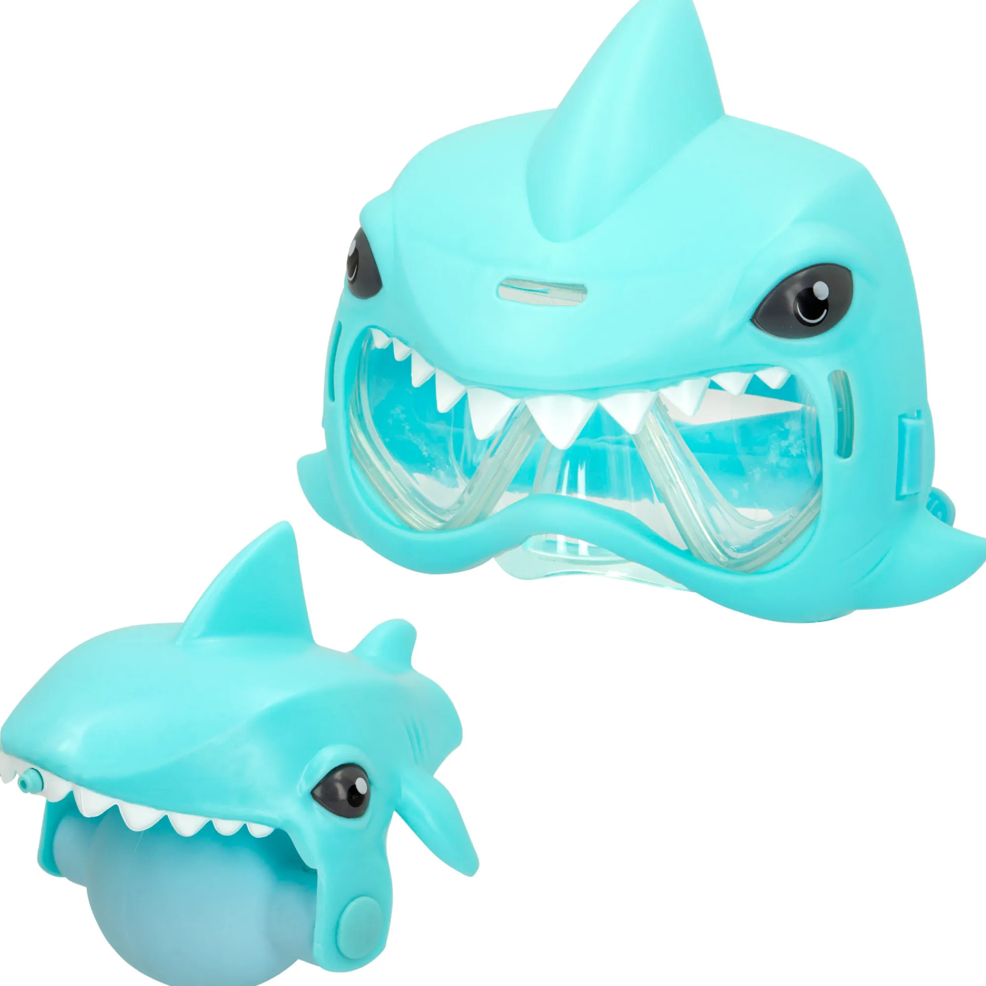 Aqua Trenz Máscara De Mergulho Shark E Lançador De Água