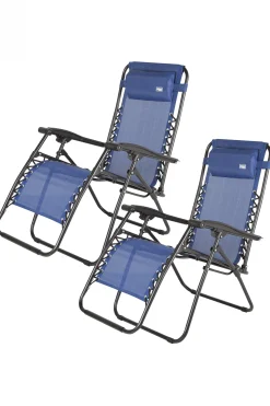 Aktive Pack De 2 Cadeiras De Jardim Dobráveis Gravidade Zero 2 Posições