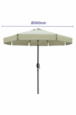 Marbueno Parasol Bege Ø 300 CM