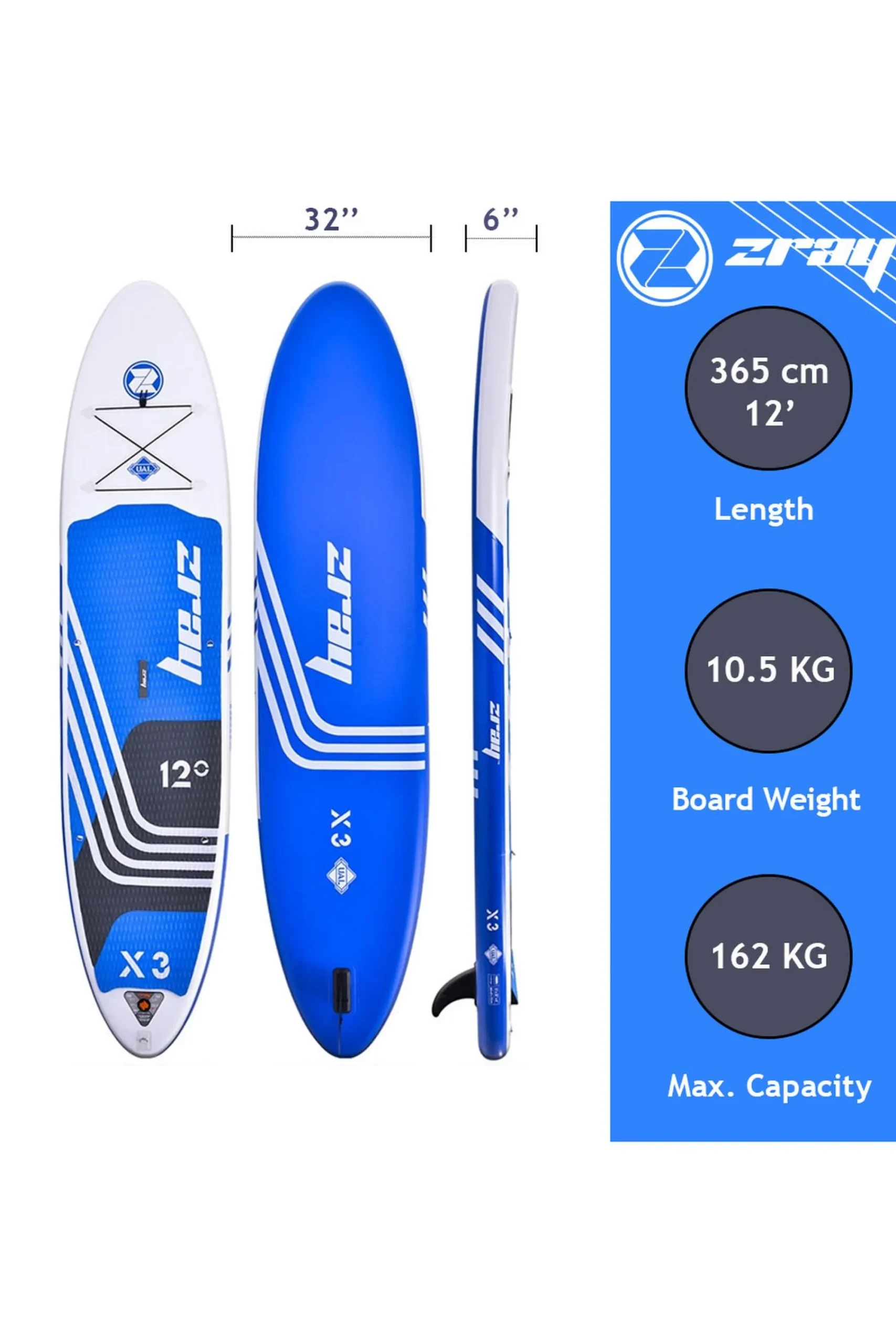 Zray Prancha De Sup E Acessórios X-rider X3 12' Dropstitch