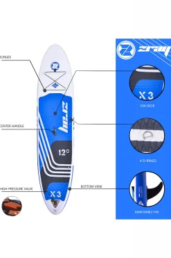 Zray Prancha De Sup E Acessórios X-rider X3 12' Dropstitch