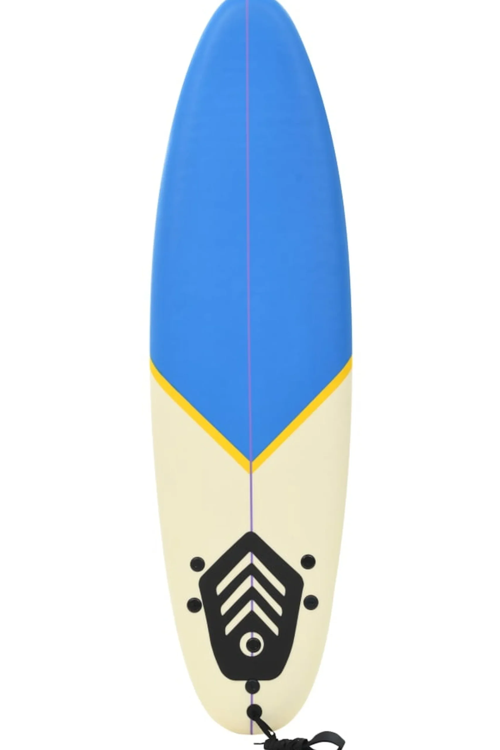 Vidaxl Tabla De Surf 170 CM Y Crema