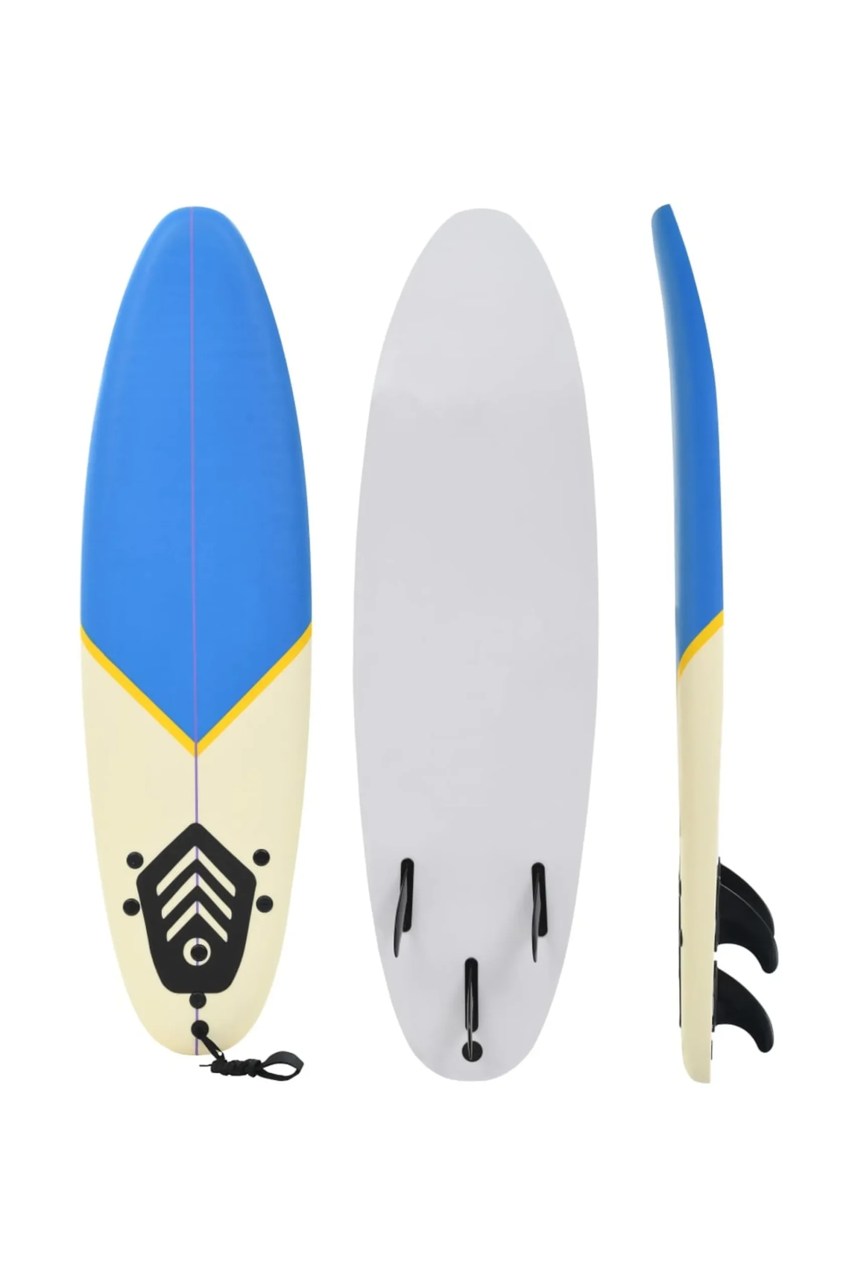 Vidaxl Tabla De Surf 170 CM Y Crema