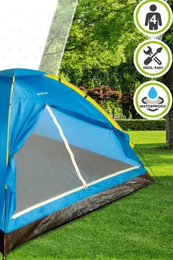 Aktive Tenda De Acampamento Com Cúpula Para 4 Pessoas 210x240x130 CM