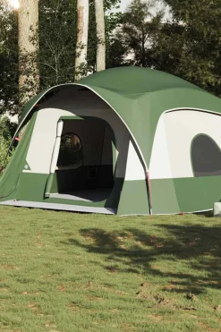 Vidaxl Tenda Familiar Estilo Cabana Para 6 Pessoas Impermeável 322/368x370x210 CM
