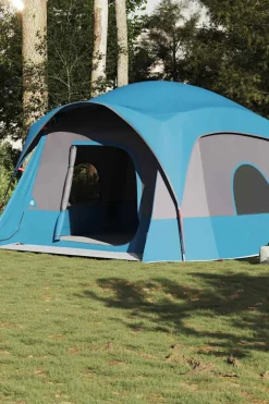 Vidaxl Tenda Familiar Estilo Cabana Para 6 Pessoas Impermeável 322/368x370x210 CM