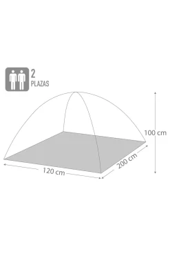 Aktive Tenda Tipo Cúpula Para 2 Pessoas Sport Camping