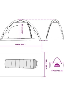 Vidaxl Tienda Con Techo Otro Manual 236 X 150 X 136 CM