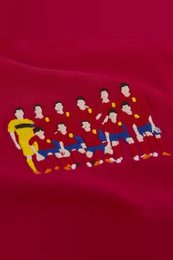 Federación Española de Fútbol T-hirt Copa Bordado Capeõe Europeu Epanha 2012