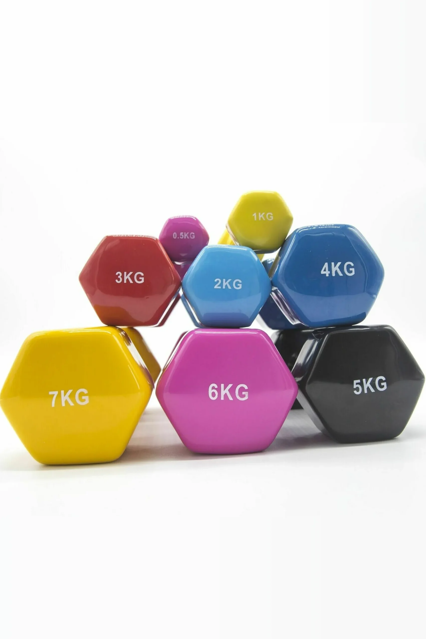 Ozio Fitness 2 Unidades De Mancuernas Hexagonais De Vinil De 0,5 Kg