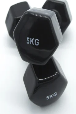 Ozio Fitness 2 Unidades De Mancuernas Pesas Hexagonales De Vinilo De 5 Kg Para Fitness E Ginástica, Cor