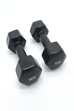 Ozio Fitness 2 Unidades De Mancuernas Pesas Hexagonales De Vinilo De 5 Kg Para Fitness E Ginástica, Cor