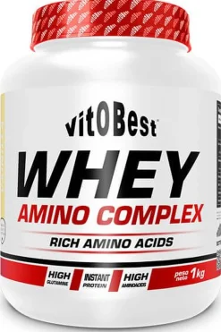 Vitobest Whey Amino Complex - 1kg Creme E Morango Da