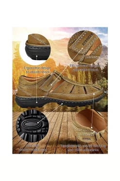 Zerimar Sandálias Desportivas De Trekking De Verão Em Couro